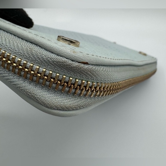 Furla Light Blue Perforated Wallet | Good Condition - Picture 7 of 10